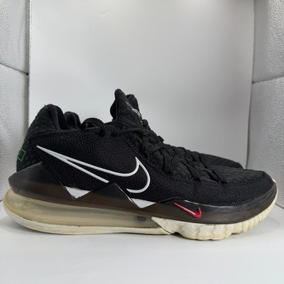 Nike Lebron 17 Low Shoes Mens Size 11.5 CD5007-002 Basketball Black White