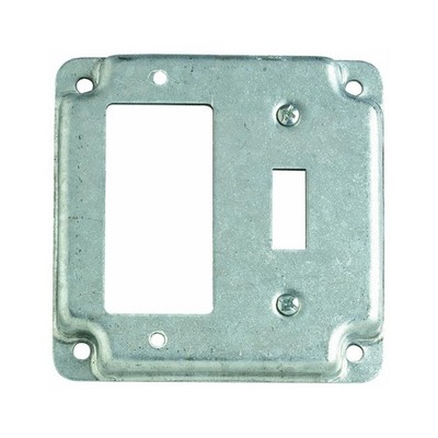 Thomas & Betts RS18-CC Pre-Galvanized Steel Outlet Box Cover 4 Inch x 4 Inch ...