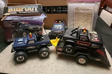 Playskool 1983 Monster Truck 4x4x4  Bigfoot(2x) & BlackGold Trailer Key LOT OF 4