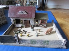 Bauernhof für Elastolin und Lineol Tiere - + Masse Tiere - Zustand siehe Bilder