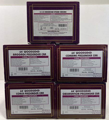 Motor de vapor y licitador MTH 20-3594 A, B, C, D y 1E 4-4-0 con Proto Sound 3.0 | Condition: Used
