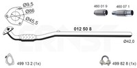 Abgasrohr Ernst 012508 FüR Opel Corsa X01 Nach Katalysator F08 F68