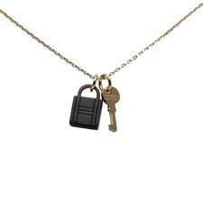 HERMES Amulet Padlock PM Necklace GP P0049128