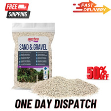 AMTRA White Quartz - Fine White Quartz Aquarium Sand, for Fresh or Salt Water,