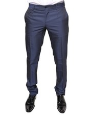 Dolce & Gabbana Blue Polyester Formal Tuxedo Men's Pants Authentic