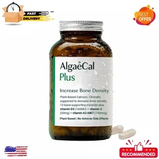 AlgaeCal Plus Stronger Bones Veggie Capsules Dietary Supplement Algae Cal 120