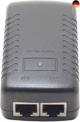Gigabit 48V 30watt PoE Injector Adapter Power Over Ethernet 802.3at af UBNT AP 1