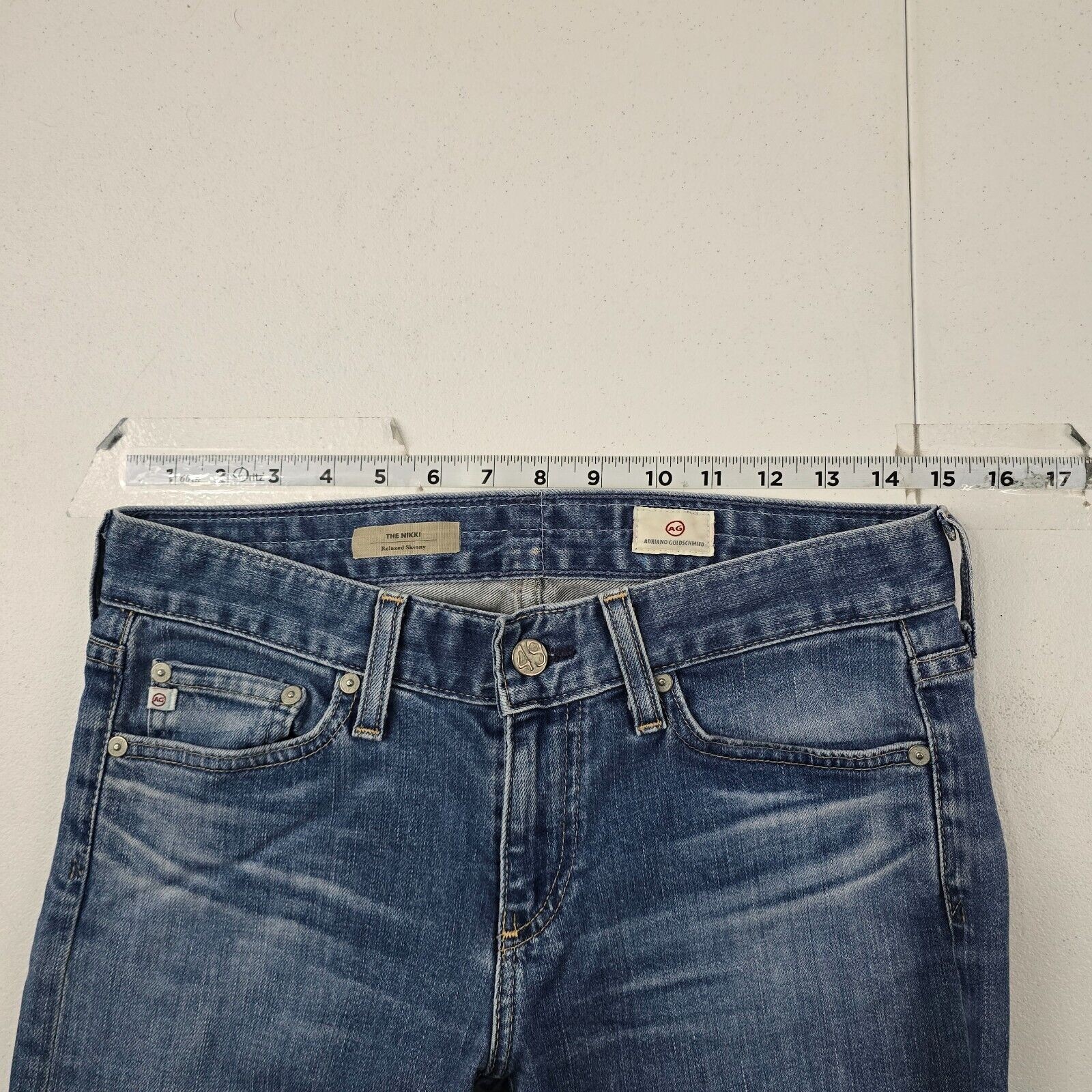 AG Adriano Goldschmied The Nikki Relaxed Skinny Jeans CAL1400-15Y-SLW 25R 4202 thumbnail 5