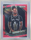 Stephon Castle 2024 Panini Prizm Black #96 Ruby Wave Rookie RC