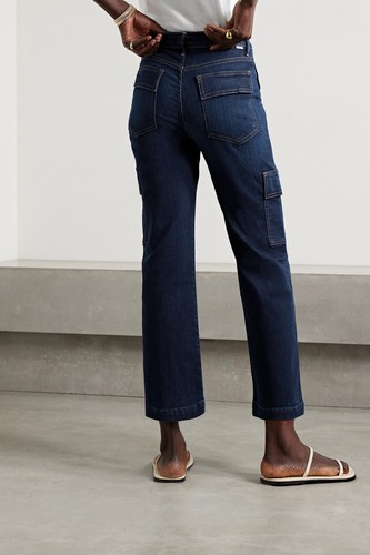 RRP €381 MOTHER The Rambler Cargo Jeans W26 High Waist Ankle Length Made in USA - Picture 3 of 6
