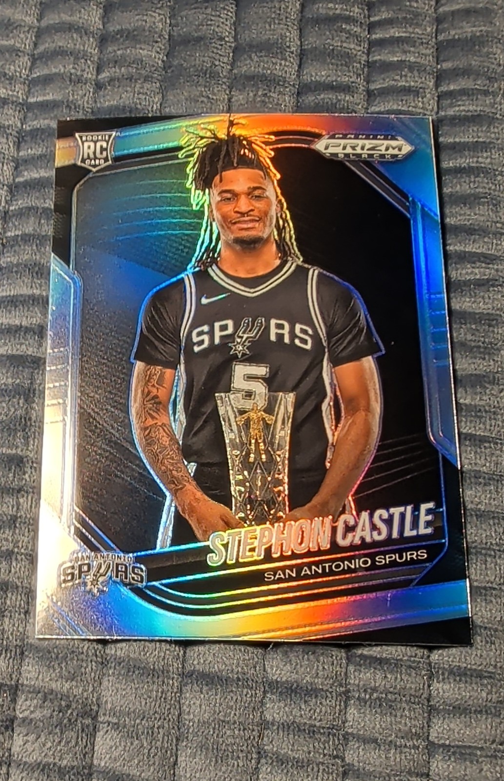 2024-25 Panini Prizm Black - Stephon Castle, Stephon Castle #96 Silver Prizm...