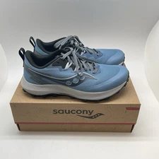 Saucony Sneakers Womens 9.5 Peregrine 14 S10916-101 Blue Running Trail Shoes New
