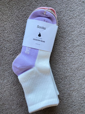 New Country Road Child Kids Kid's Teen Teens Girls Socks 10-14 Years - 3 Pairs