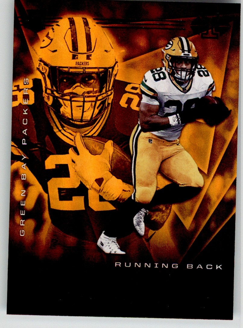 AJ Dillon 2020 Illusions Trophy Collection Orange 26 Green Bay Packers Rookie