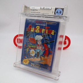 NES Nintendo Game BURGERTIME / BURGER TIME - WATA GRADED 6.5 CIB with ROUND SOQ!