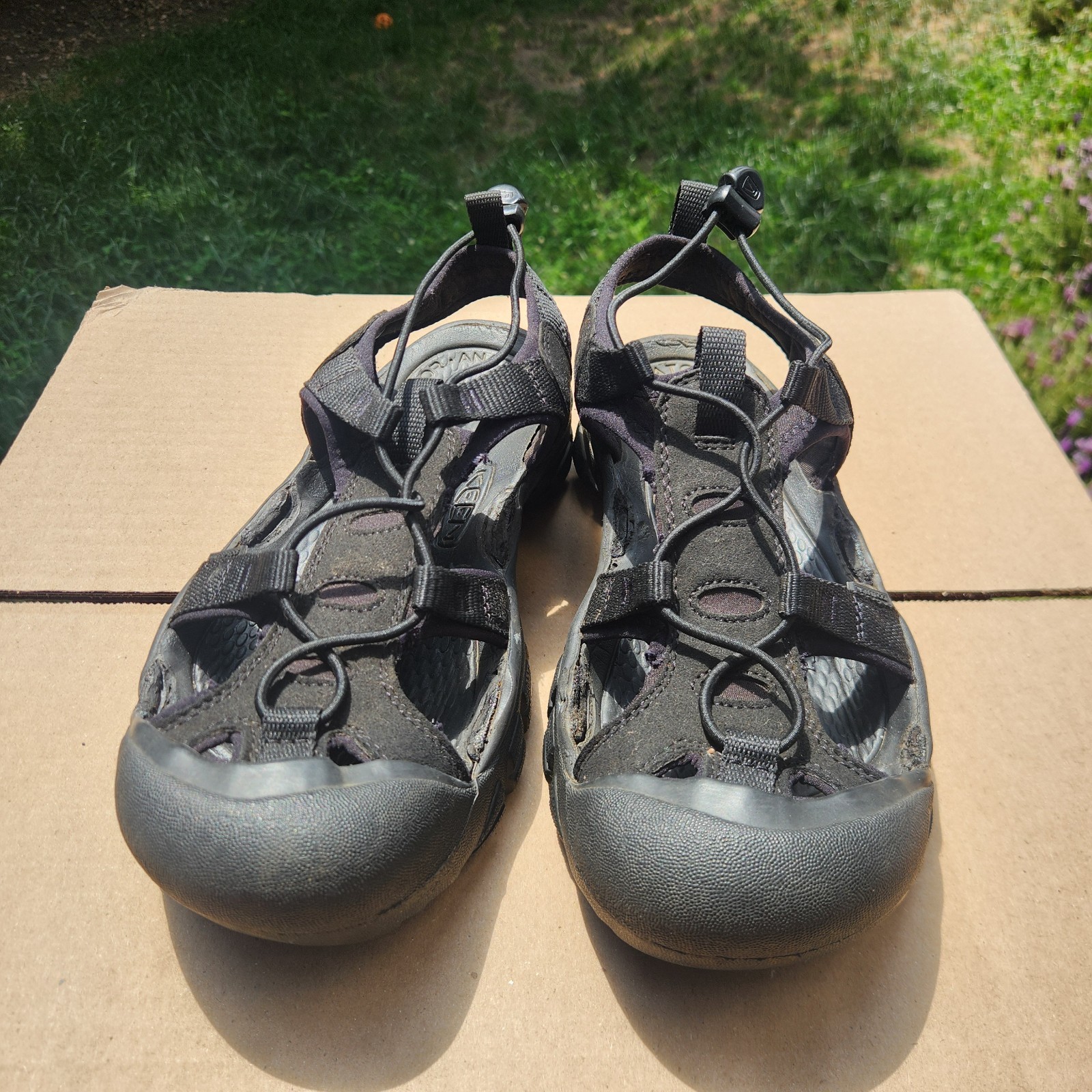 Sandali Keen Whisper donna taglia 7 neri impermeabili antiodore outdoor acqua attiva