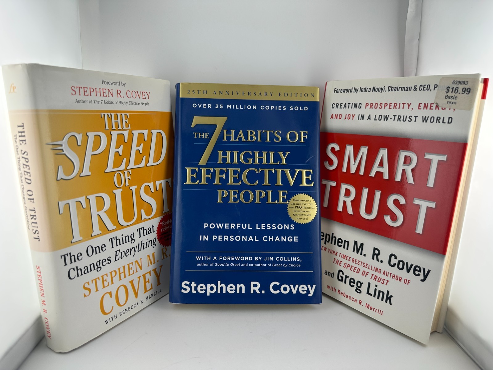 Stephen Covey Trust & Leadership Books Lot of 3 Hardcover