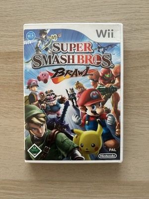 Nintendo Wii Super Smash Bros. Brawl - Originalverpackung Anleitung Top Zustand