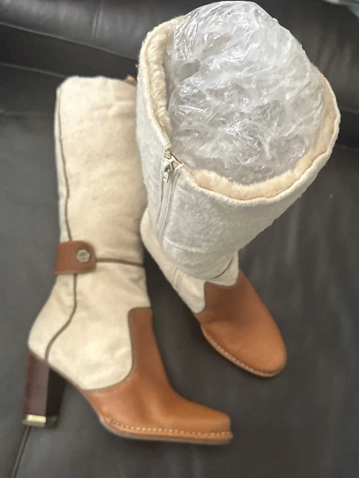 Botas hasta la rodilla Timberland beige/bronceado para mujer talla 9 Foto 2 de 4