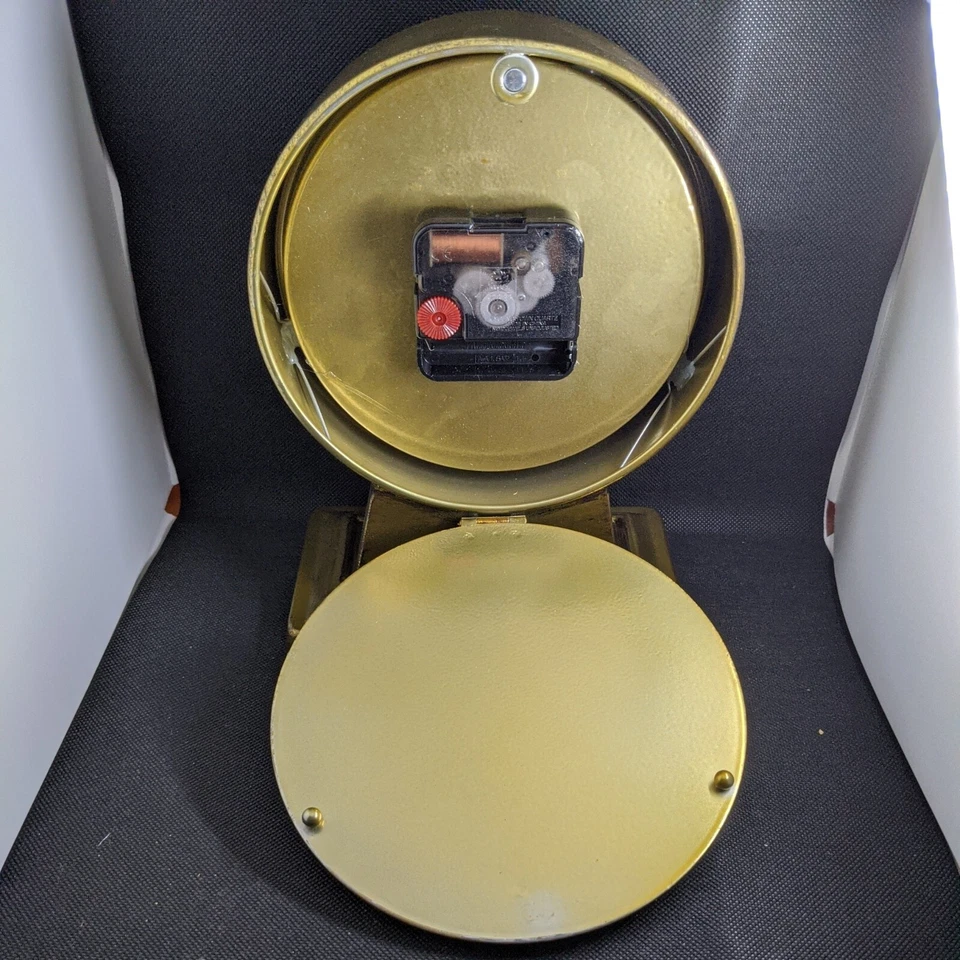 Reloj de Mesa Retro Vintage Dorado Silencioso Sin Marcos Funciona con Pilas Rústico #632 Foto 3 de 4