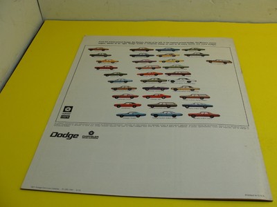 1971 Dodge Vintage Dealer Brochure - Challenger Charger Dart R/T