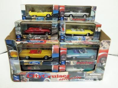 NEW RAY OPEN TOP COLLECTION DIE CAST LOT OF 18 VINTAGE CARS 3 @ 1:43 ...