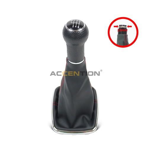 12/23mm 5/6S Car Gear Shift Knob With Boot For VW Bora MK4 Golf 4 Jetta 4 98-06 - Picture 15 of 16