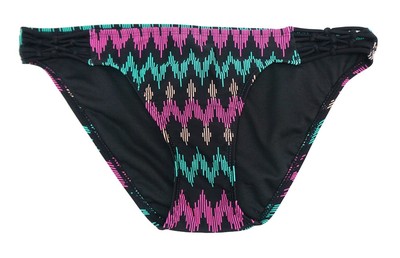 Ninety Five Black Strappy Bikini Bottom Swimwear Juniors' Ladies S,M