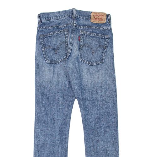 LEVI'S 520 Jeans Boys Blue Regular Tapered Stone Wash W26 L26 - Picture 4 of 6
