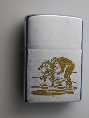 ZIPPO LIGHTER NIAGARA FALLS CANADA CURLING BONSPIEL VINTAGE 
