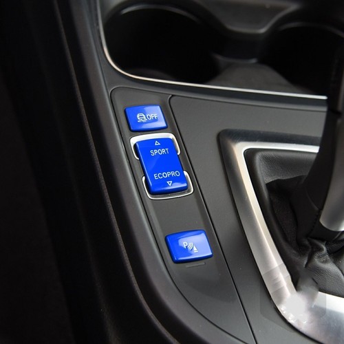 3pcs Blue Shift Gear Position Panel Button Cap For BMW 1 2 3 4 Series 2014-2018 - Picture 7 of 10