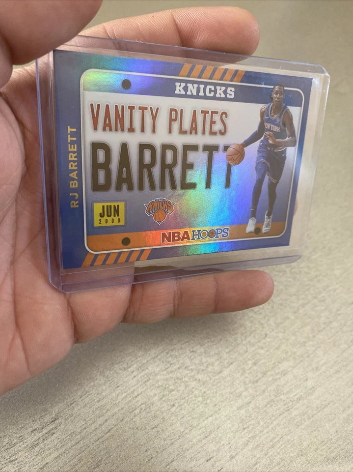 2020-21 RJ Barrett NBA Hoops Holo #25 Vanity Plates Knicks - Image 2 of 4