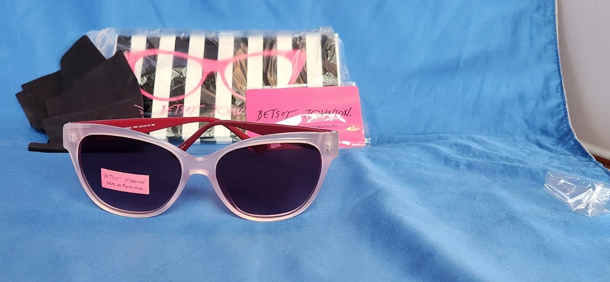 {Betsey Johnson} Pink Cat Eye?100%UV?New?Tags? Amazon.com: Betsey Johnson Women main image 4