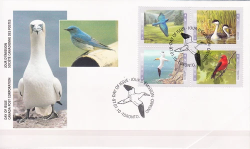 W CANADA 1631-1634a FDC BIRDS