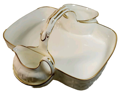 Vtg 3 pc.set Hammersley & Co.,CADDY England Porcelain Strawberry Basket STYLE
