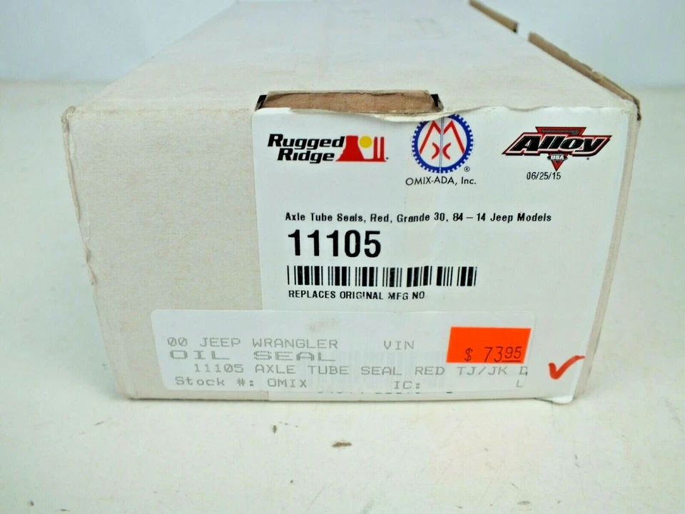 Nuevos sellos de tubo de eje Rugged Ridge 11105, rojo, Grande 30 para sello de aceite Jeep 84-14 Foto 3 de 3