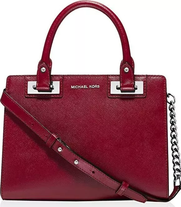 Michael kors on sale red satchel bag