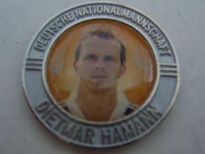 Pin chip coin Dietmar Hamann silver German national team football 