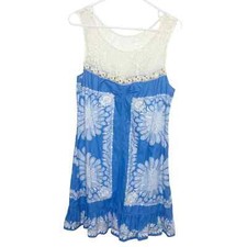 Free People blue lace sundress size 12 GUC k