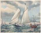 5 Different Sailing Ship Lithos 8x10 Ready to Frame