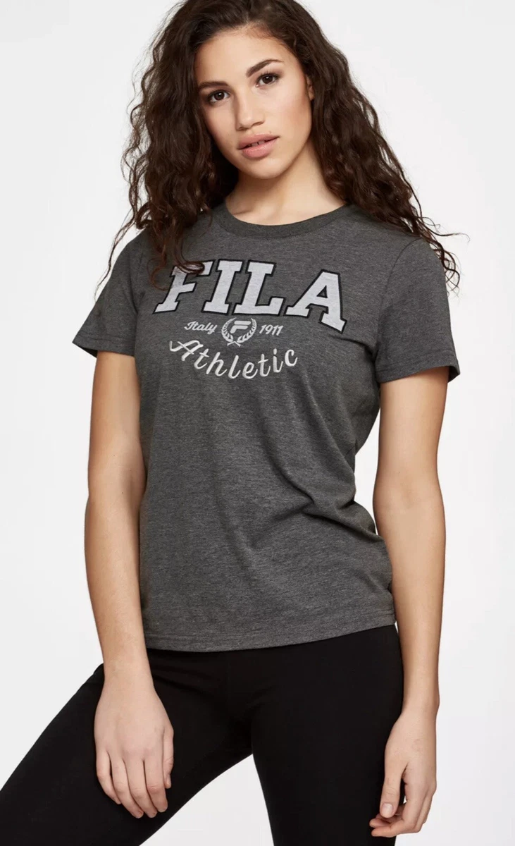 Ladies FILA Freshness Tshirt Logo Tee Mint Green White Or