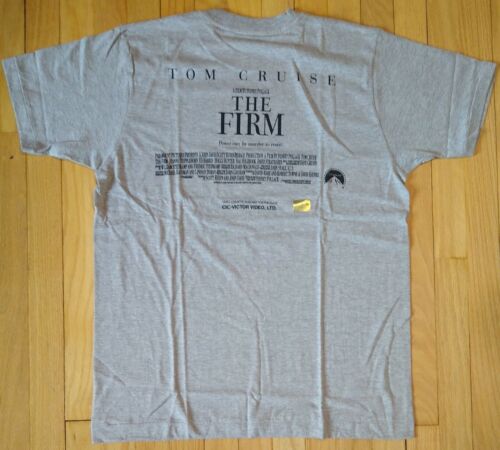 NOS vintage 90s THE FIRM movie promo shirt L Tom Cruise video single stitch VHS - 第 1/7 張圖片