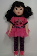 Princess Shirt w/Pants Doll Clothes For Wellie Wisher Wishers 14" Debs 