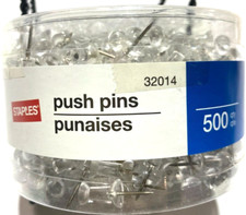 Brand New Push Pins - 500 Count - Clear