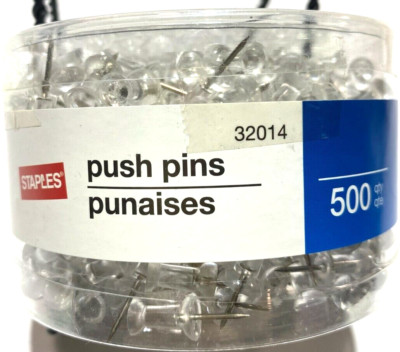Lot Of 8! Push Pins 500 Count = Total Amount Of 4,000!
