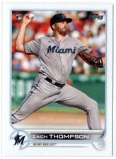 2022 Topps Series 1 ZACH THOMPSON RC Miami Marlins