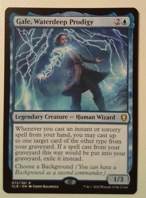 Gale, Waterdeep Prodigy *Rare* Magic MtG x1 CLB Baldur's Gate