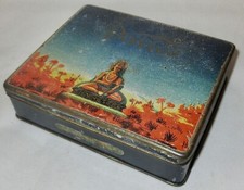 Vintage alte Zigarettendose  MACEDONIAN CIGARETTES  DAVROS D. Missirian  30er-65