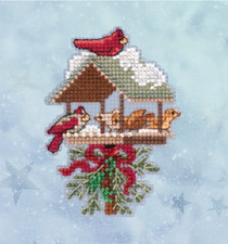 MILL HILL Winter Holiday ORNAMENTS Beaded Cross Stitch Kit WINTER FEAST