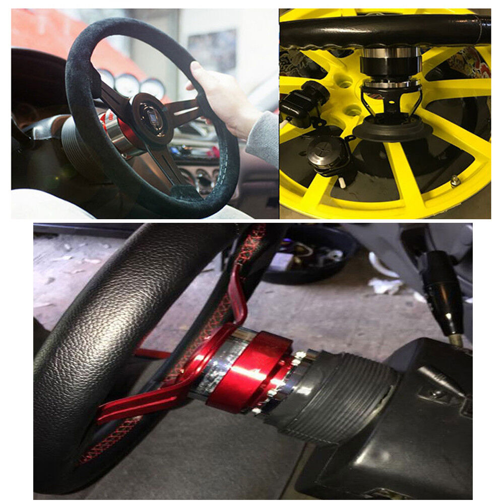 Universal Black MOMO Steering Wheel Quick Release Hub Universal Black MOMO Steering Wheel Quick Release Hub